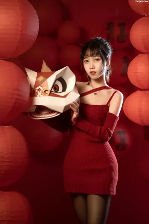 Coser美女_不呆猫_NO.070 - 新年 主题写真 [21P]