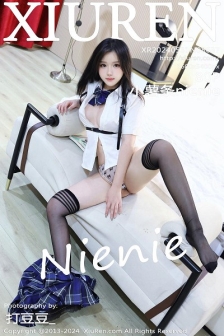 [XiuRen秀人网]No.8637_模特小薯条nienie图书馆场景JK制服配黑丝袜秀完美身材诱惑写真80P