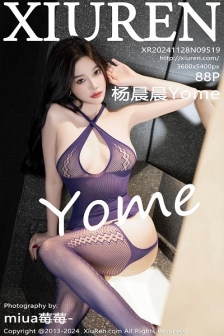 [XiuRen秀人网]No.9519_女神杨晨晨Yome性感紫色轻透情趣服饰秀丰腴身材完美诱惑写真88P