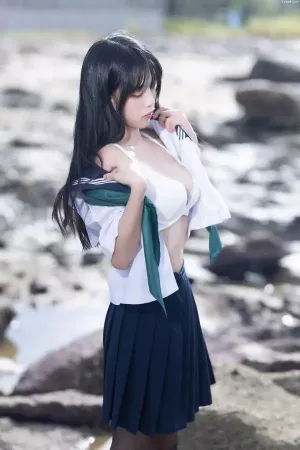 国产Coser美女三無人型-NO.004 &不呆猫 水手服百合黑丝 主题写真 [51P]