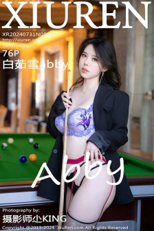 [XiuRen秀人网]No.8946_模特白茹雪abby台球主题性感蕾丝内衣配黑丝吊袜秀美腿诱惑写真76P