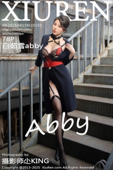 [XiuRen秀人网]No.10155_模特白茹雪abby性感黑色情趣内衣配黑丝吊袜秀丰腴身材诱惑写真78P