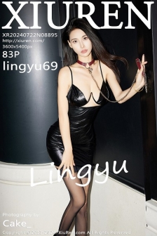 [XiuRen秀人网]No.8895_模特Lingyu69性感黑色皮内衣配黑皮短裙露超薄黑丝极致魅惑写真83P