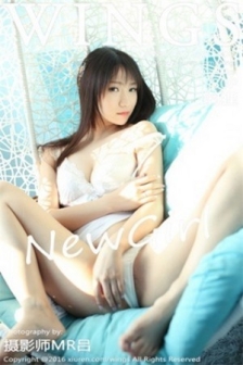 [WingS影私荟]Vol.007_新人嫩模啊狸居家私房黑色女仆装半裸秀豪乳写真80P
