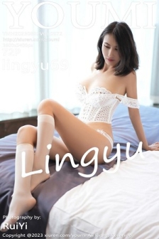 [YouMi尤蜜荟]Vol.972_模特Lingyu69性感白色蕾丝内衣配白色丝袜秀惹火身材诱惑写真72P