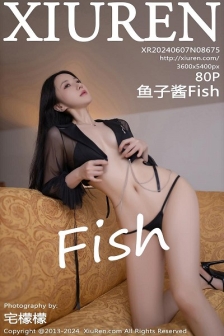 [XiuRen秀人网]No.8675_模特鱼子酱Fish性感秘书OL服饰露黑色情趣内衣迷人诱惑写真80P