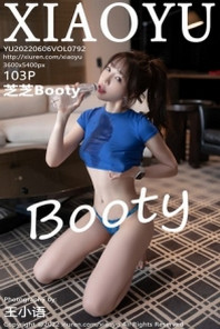 [XiaoYu画语界]Vol.792_女神芝芝Booty性感蓝色收身衣配运动短裤半脱秀翘臀诱惑写真103P