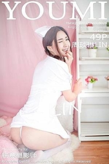 [YouMi尤蜜荟]Vol.026_嫩模周琰琳LIN居家床上性感蕾丝内衣+护士制服诱惑写真49P