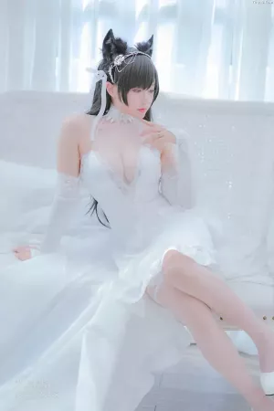 Coser美女Nyako喵子 NO.039 爱宕婚纱 主题写真 [62P]