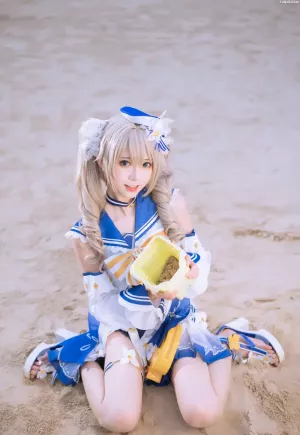 动漫博主Kitaro绮太郎No.098 –  原神 芭芭拉 主题写真 [18P]