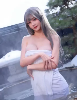 Coser美女_Machi马吉_No.029 – 温泉写真完整版 [36P]