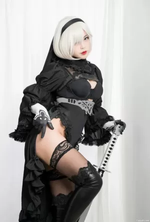 萌系小姐姐_白烨烨_No.006 – 黑白2B 主题写真 [131P]