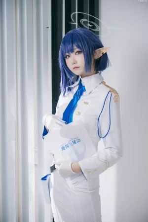 Coser美女lunananya-No.031 蔚蓝档案 扇喜葵 主题写真 [24P]