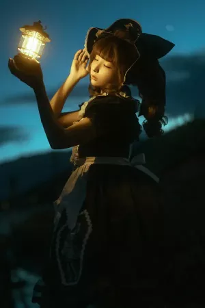 Coser美女蠢沫沫No.278 – 洱海黑色 主题写真 [17P]
