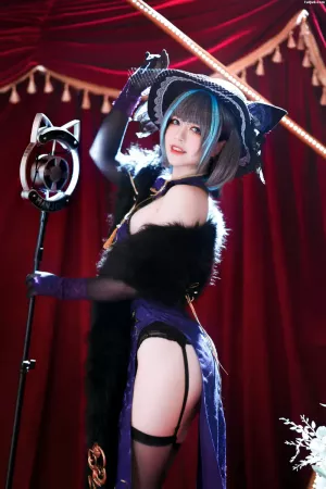 Coser美女BANBANKO半半子No.027 – 柴郡旗袍 主题写真 [64P]