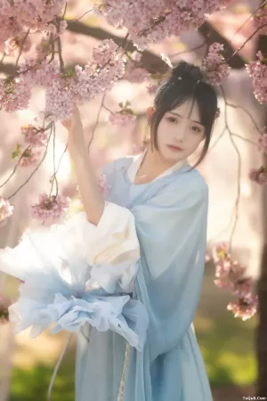 颜值博主_兔子Zzz不吃胡萝卜_No.035 – 花满衣 主题写真 [29P]