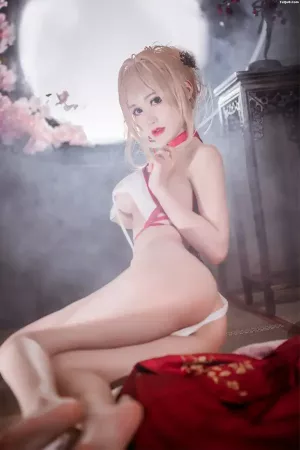 Coser美女木之本果-No.008 花容本-巫女 主题写真 [21P]