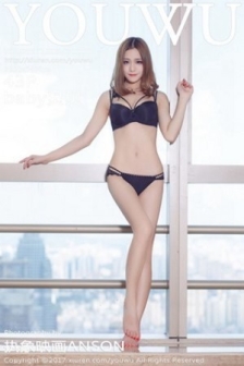 [YouWu尤物馆]Vol.071_巨乳嫩模baby贝贝性感黑色内衣秀完美身材白嫩肌肤写真43P