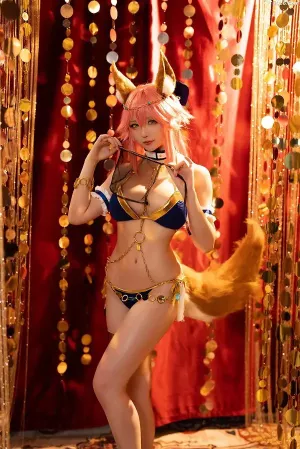Coser美女星之迟迟No.148 - FGO玉藻前舞娘 主题写真 [26P]