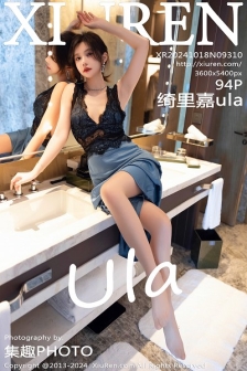 [XiuRen秀人网]No.9310_女神绮里嘉ula性感黑色蕾丝内衣配肉色丝袜秀完美身材诱惑写真94P