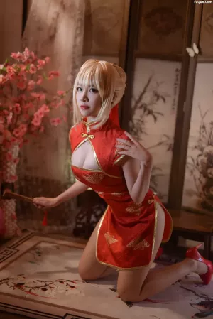 Coser美女_二佐nisa_No.008 – Fate尼禄旗袍 主题写真 [20P]