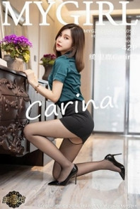 [MyGirl美媛馆]Vol.516_女神绮里嘉Carina职场衬衫OL主题性感内衣配开档黑丝诱惑写真42P
