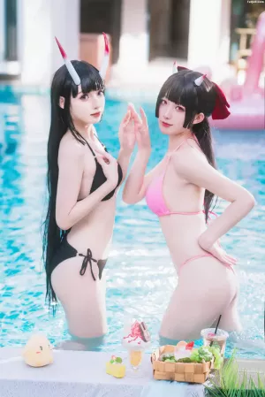 国产Coser美女封疆疆V-No.060 – &祖母子 碧蓝航线  能代 酒匂 [43P]
