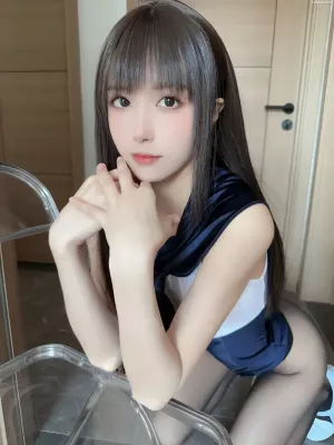 Coser美女布丁大法 NO.078 – 蓝色连体泳衣 主题写真 [95P]