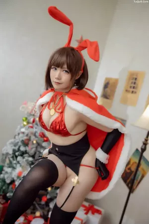 Coser美女麻花麻花酱 No.021 - 魔太郎圣诞兔 主题写真 [22P]