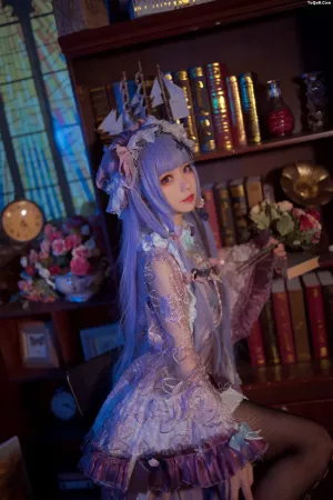 动漫博主_花柒hana_No.010 – 帕秋莉睡衣 主题写真 [13P]