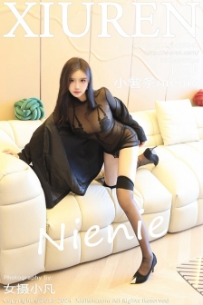[XiuRen秀人网]No.9347_模特小薯条nienie性感黑色内衣配黑丝袜秀完美身材撩人诱惑写真102P