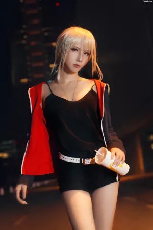 Coser美女BANBANKO半半子No.014 – 黑贞4 主题写真 [34P]