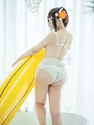 Coser美女麻花麻花酱 No.100 - 比睿旗袍+泳装 主题写真 [61P]