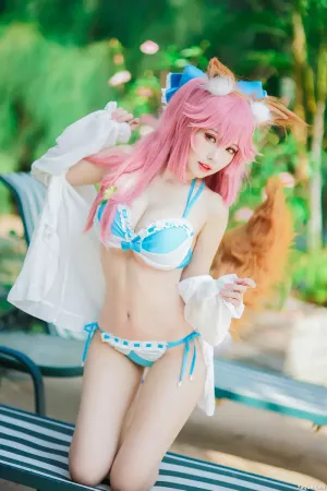 Coser妹子_ElyEE子_No.046 玉藻前-泳池 主题写真 [39P]