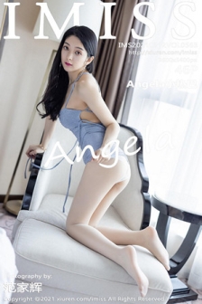 [IMISS爱蜜社]Vol.563_女神Angela小热巴私房典雅吊裙配朦胧丝袜半脱秀翘臀诱惑写真46P