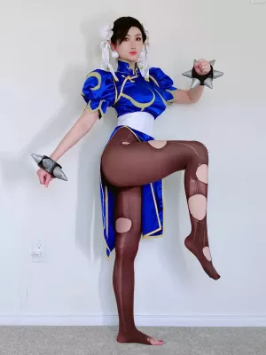 亚裔Coser美女-MisswarmJ-016 - Chun Li 主题写真 [54P]