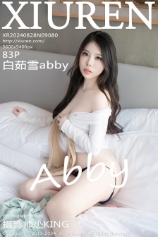 [XiuRen秀人网]No.9080_模特白茹雪abby性感浅色连衣长裙配超薄肉丝秀丰腴身材诱惑写真83P