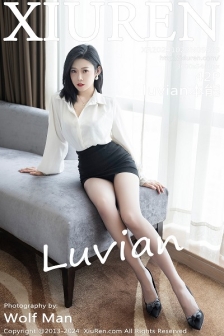[XiuRen秀人网]No.9329_模特luvian本能性感白衬衫配黑短裙露超薄肉丝秀凹凸身材诱惑写真42P