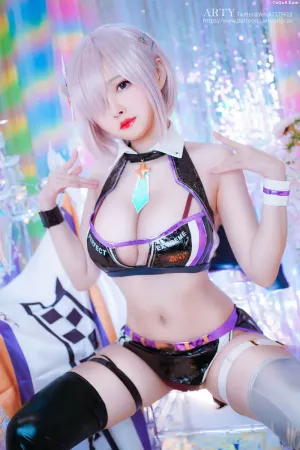 台湾Coser美女_Arty亚缇_No.032 – FGO Mash racing suit [22P]