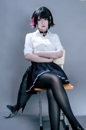 Coser美女BANBANKO半半子No.067 – 绝区零 艾莲·乔 主题写真 [48P]