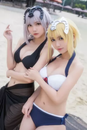 动漫博主_鳗鱼霏儿_No.001 &大肉丸 贞德 主题写真 [58P]