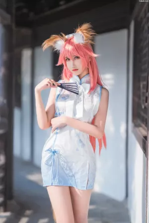 国产Coser美女三度_69-No.012 – 旗袍玉藻前 主题写真 [41P]