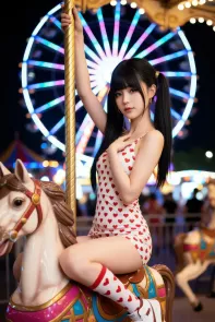AIG美女_No.011_柚柚sasa_双马尾游乐场 主题写真 [70P]