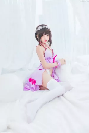 动漫博主桜桃喵No.037 - 加藤惠 小睡裙 主题写真 [33P]