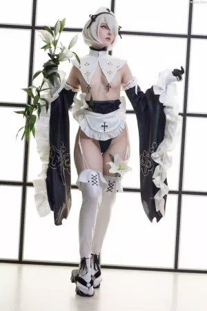 拉脱维亚Coser美女_CandyBall_No.023 – Maid 2B 主题写真 [24P]