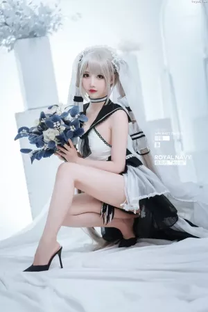 Coser美女面饼仙儿 NO.110 可畏婚纱 主题写真 [25P]