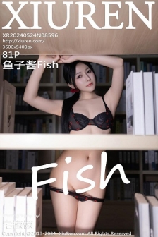 [XiuRen秀人网]No.8596_模特鱼子酱Fish图书馆场景花色吊带连衣短裙秀曼妙身姿诱惑写真81P