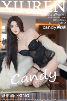 [XiuRen秀人网]No.9781_模特Candy糖糖性感黑色情趣内衣配黑丝网袜秀完美身材诱惑写真80P