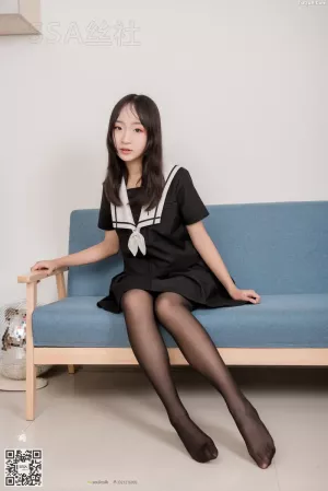 SSA丝社写真 NO.135 甘子 16的芳华少女长筒黑丝  主题写真 [116P]