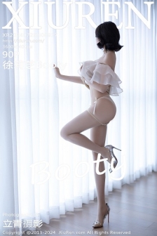 [XiuRen秀人网]No.8917_女神徐莉芝Booty性感浅色连衣短裙+黑色情趣内衣迷人诱惑写真90P